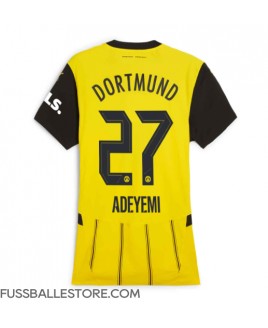 Günstige Borussia Dortmund Karim Adeyemi #27 Heimtrikot Damen 2024-25 Kurzarm